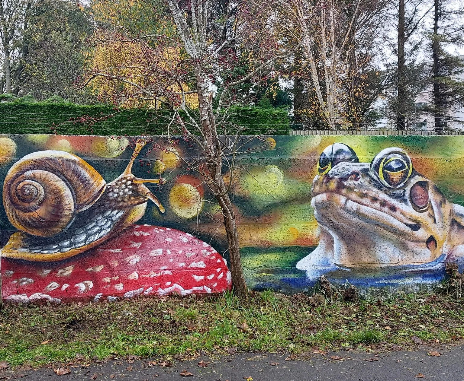 Woodland Giants mural by David Crossley