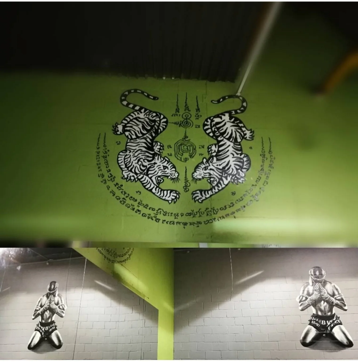 Martial Arts Studio mural by David Crossley