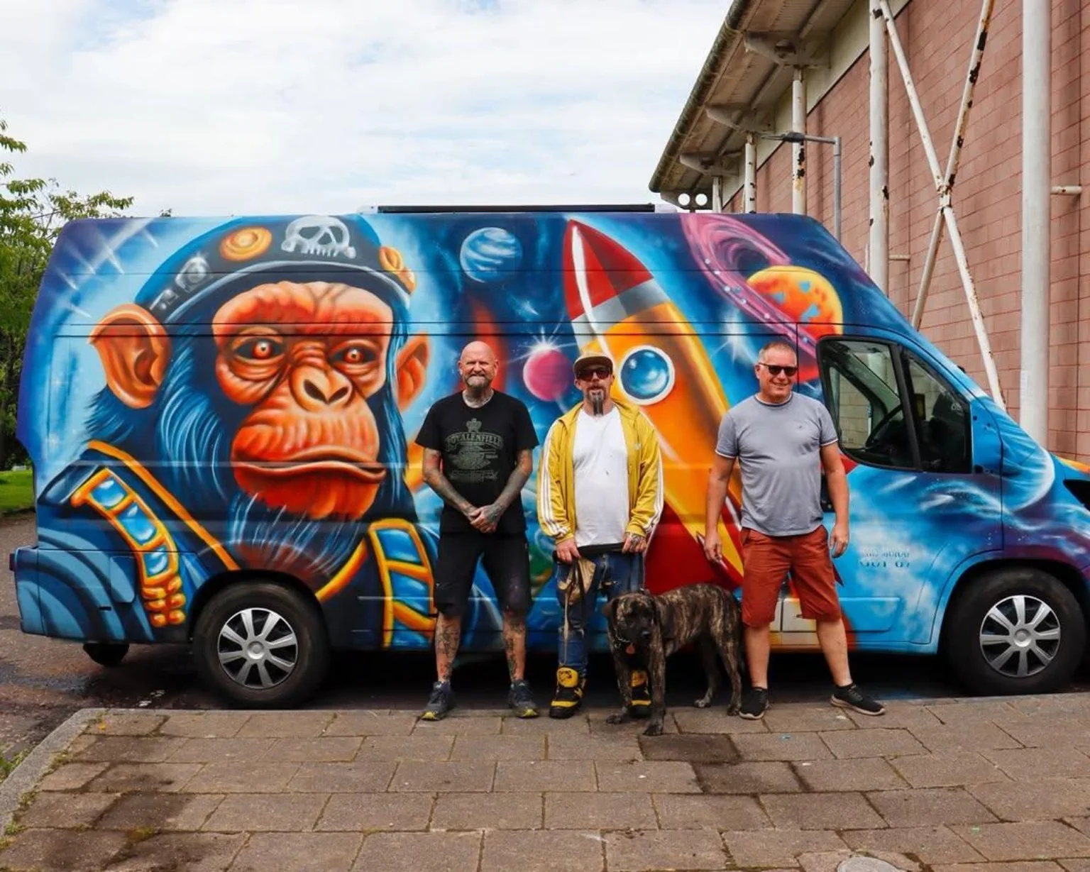 Space Van mural by David Crossley