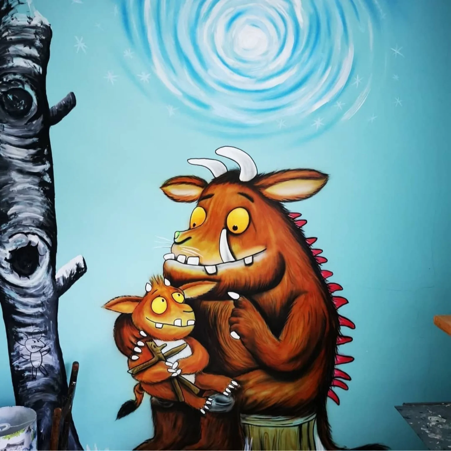 Storybook Characters mural by David Crossley